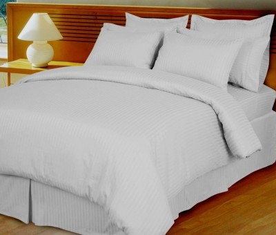 Pontus hotelové ložní povlečení proužek 8x8mm v barvě bílé 140x200 / 70x90