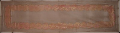 Hedvábný ručně malovaný šál - Růže 5