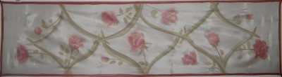 Hedvábný ručně malovaný šál - Růže 9