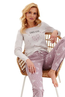 Dámské pyžamo Mela Dream béžové